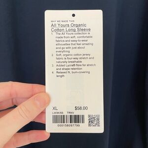 All Yours Organic Cotton Long Sleeve